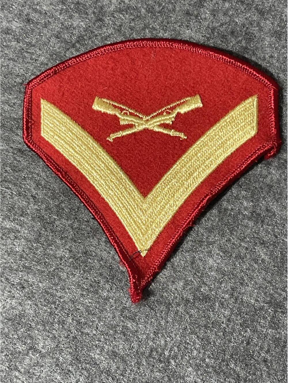 Military Patch - Embroidered USMC Marine Corps Lance Corporal Patch LCpl
